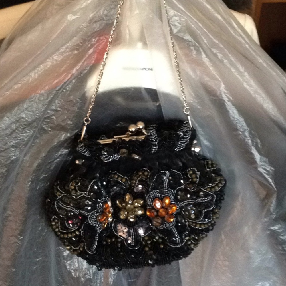 Beaded evening purse
